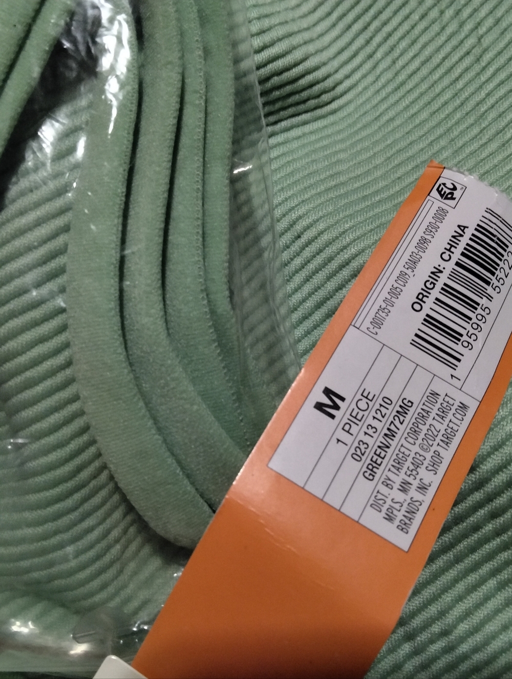 Colsie Light Mint Strapless Ribbed Tube Top - Picture 3 of 3